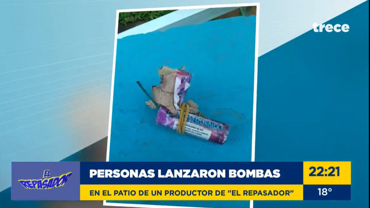 “El Repasador” productor denuncia supuesto ataque con “bombas”