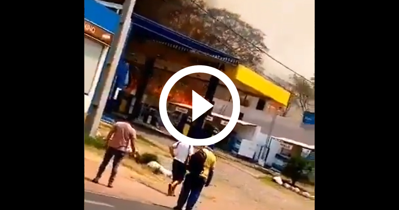 Incendios en Paraguay: El fuego amenaza a una estación de servicio en Aregúa