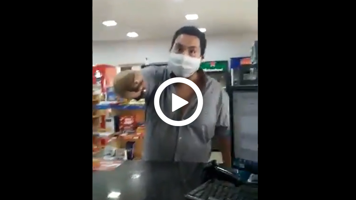 Video: violencia hacia la mujer. Un hombre trató de muerta de hambre a una cajera.