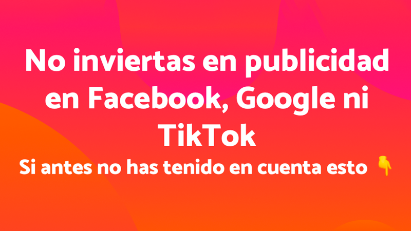Publicidad en redes sociales. ¡No lo hagas!